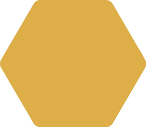 Hexagon Palette Mustard 25.8cm x 29cm