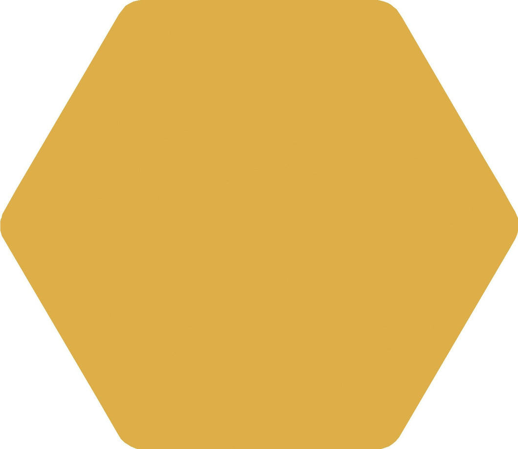 Hexagon Palette Mustard 25.8cm x 29cm