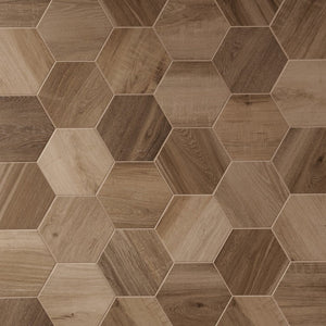 Hexagon Wood Nut 24cm x 27.7cm